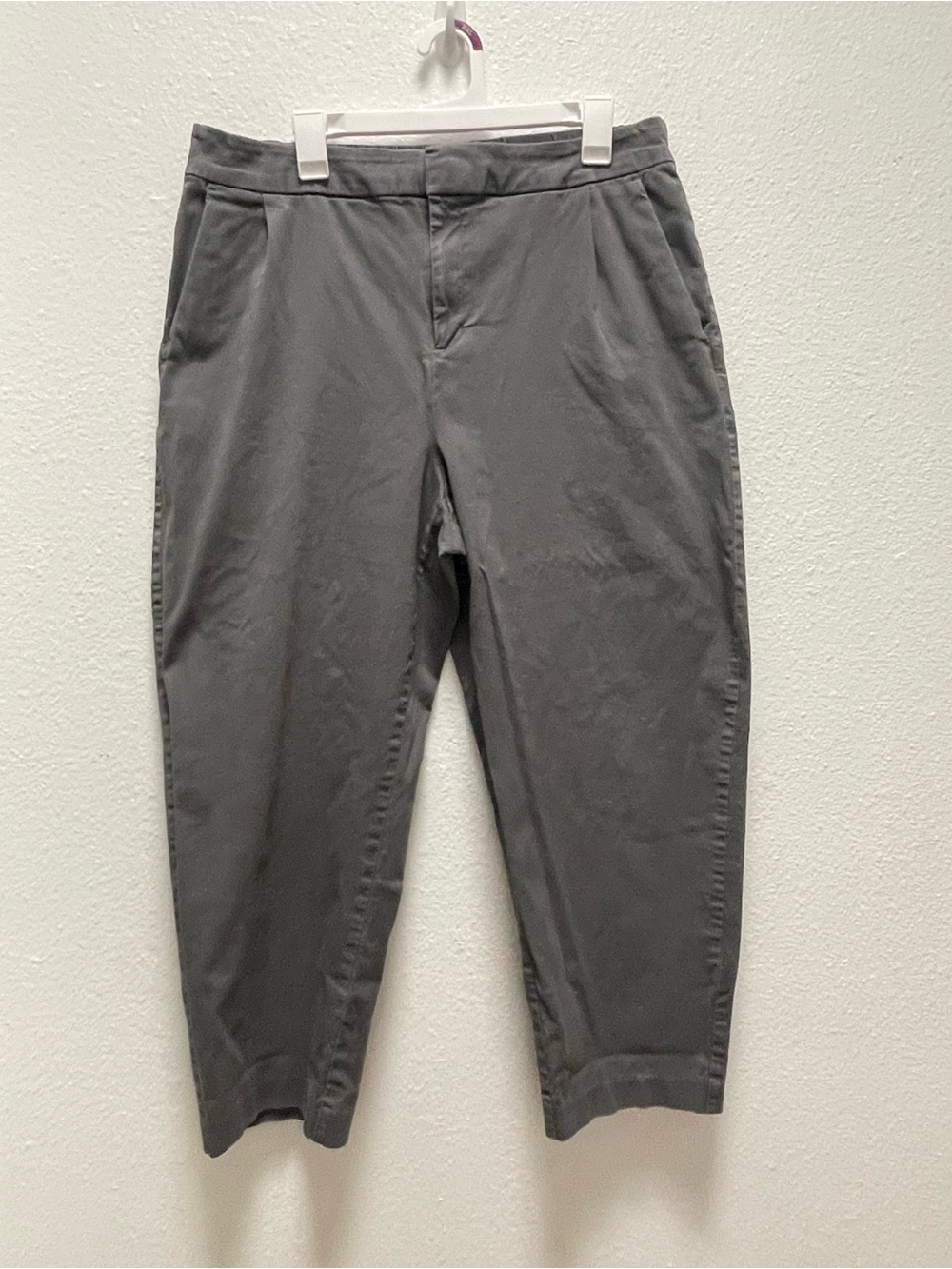 Gray Barrel Trousers Casual Pants